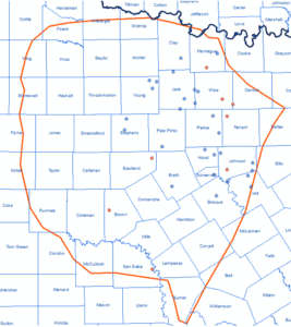 Fort Worth Basin Map