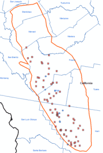 San Joaquin Basin Map